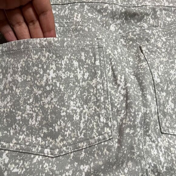 Spanx 1XL high waist ankle Jean ish leggings speckled gray pull on pants - Picture 4 of 7